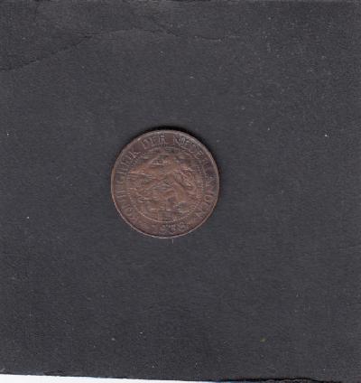 Beschrijving: 1 Cent WILHELMINA 